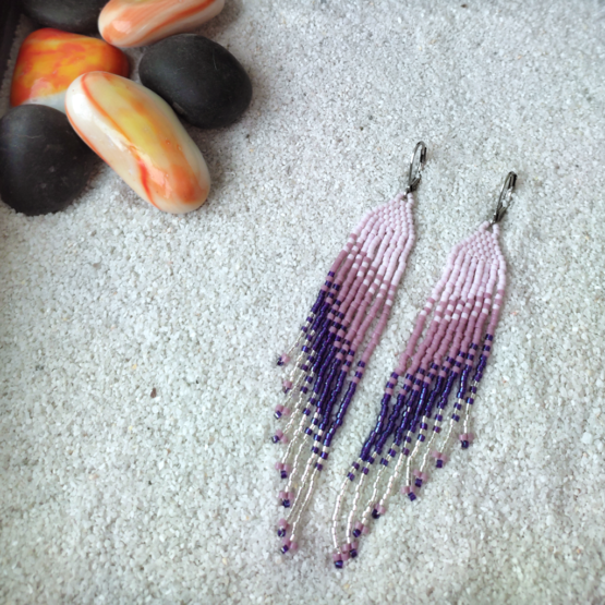 Aretes Kushi Morado