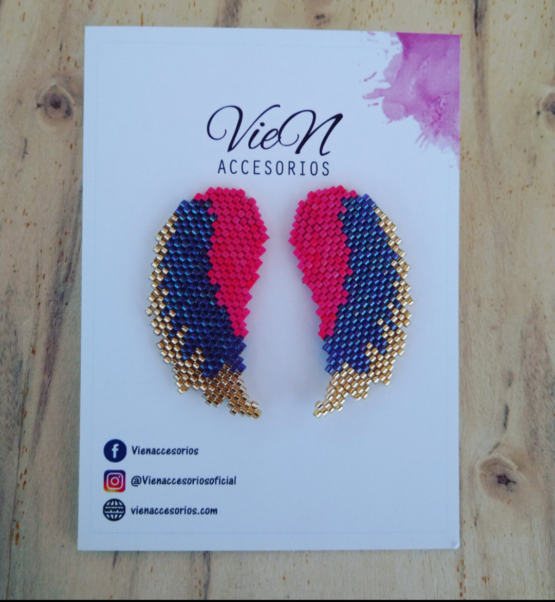 Aretes alas de ángel
