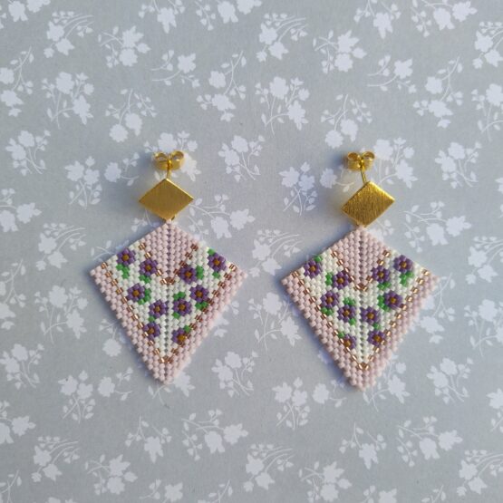 Aretes Felicidad Lila